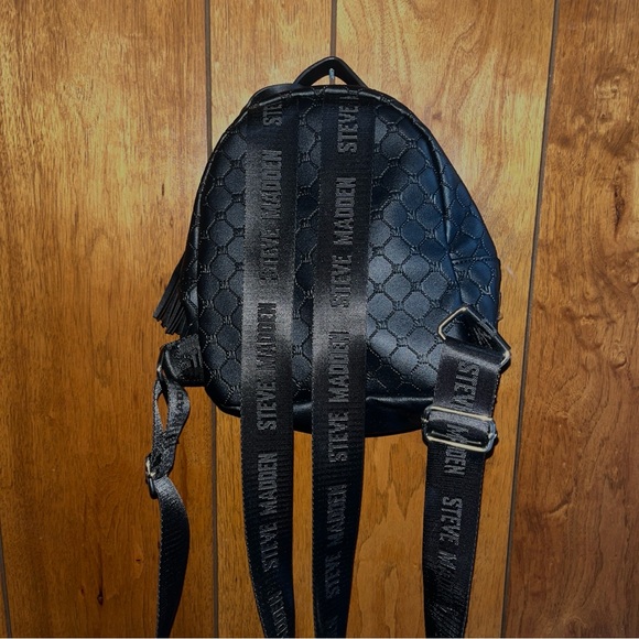 Steve Madden Black Textured Backpack - Picture 4 of 9